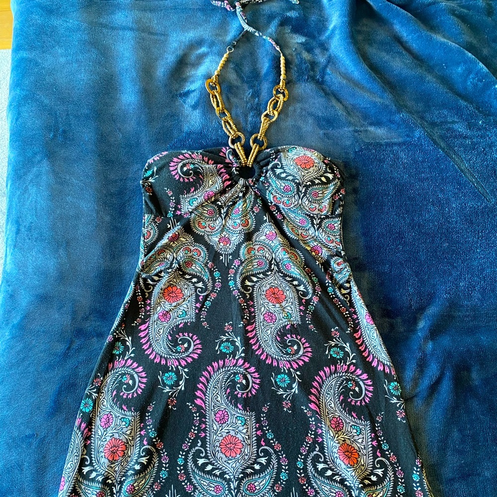 Paisley Ankle length maxi with neck jewelry
